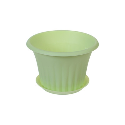Кашпо КЭРОЛ d-160мм 1л с подст. МЯТА ("М-пластика") (М 3155)