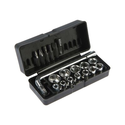 Набор торцевых головок и бит ТУНДРА, вороток, 19 предметов 1720443