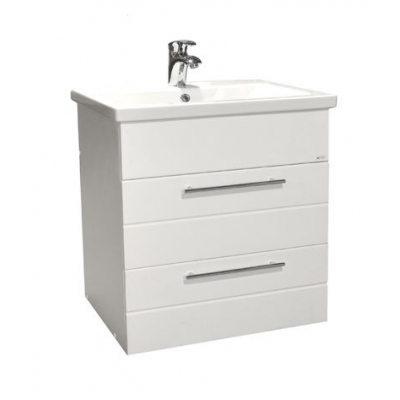 Подстолье "Корро 70" (белый) 2 ящика под умыв. "Como-70" 657х800х428