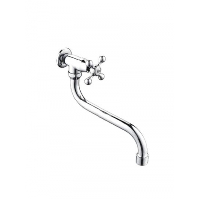 4808 Смеситель Кухня Frap СТЕНА Крест МОНО