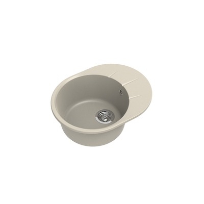 Мойка EWIGSTEIN Rund 45 F (бежевый) 1 чаша+крыло 580*450мм