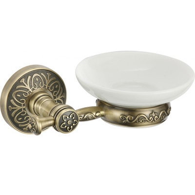 S-005859C Мыльница керамическая с настенным держателем/Бронза S-005859C Мыльница керамическая с настенным держателем/Бронза