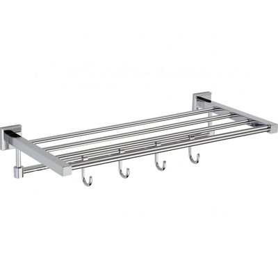 S-509544 Полка для полотенец 50 см 5 крючков Хром S-509544 Полка для полотенец 50 см 5 крючков Хром