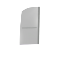 Шторка SCREEN R-HT-80-C-CH (1 ств.распашная+ручка,стекло Прозрачное 5 мм) БАЗ ПД00089