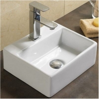 800-7440А (Т4549) Фигурный умывальник накладной 330х290х120 MELANA