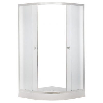 Душевой уголок ER0509-C3 90*90*195см, низ. под.ст.матовое, 4 мм проф.хром.