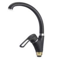 FM4166H Смеситель Кухня Fmark шар. d на гайке, бок.ручка Черный FM4166H Смеситель Кухня Fmark шар. d на гайке, бок.ручка Черный