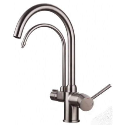 G4398-10 Cмеситель Кухня GAPPO d-35 c подключением фильтра питьевой воды (сатин)