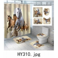 Комлект д/ванной ZALEL фотопринт 4 предмета арт.HY310