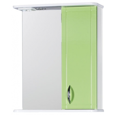 Зеркало-шкаф "Мальта-60" салатовое правое ЗМ60СП 600х722х190