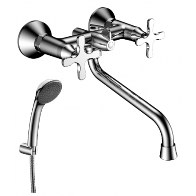 5751C Дуэтто Смеситель универсальный для ванны с круглым изливом 350мм, хром, LEMARK 5751C Дуэтто Смеситель универсальный для ванны с круглым изливом 350мм, хром, LEMARK