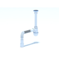 C1015 Сифон Ани 1 1/4"*40 с гофрой 40*40/50