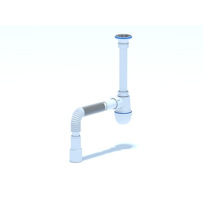 C1015 Сифон Ани 1 1/4"*40 с гофрой 40*40/50