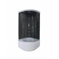 Душ. кабина СТК (рег.№468190) AQUA-0113 (G) 100*100*215 выс.под.зад. ст.чер.г/м ст.тон..пр.хр 4к