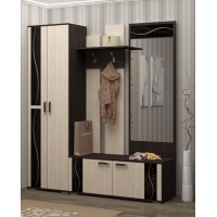 "Комфорт" прихожая Венге/Белфорд (1800*2100*450, 5 мест) "Комфорт" прихожая Венге/Белфорд (1800*2100*450, 5 мест)