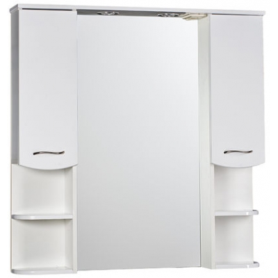 Зеркало-шкаф "ДИАНА 100" (белый), с подсветкой, два шкафчика 1000х1050х200 Зеркало-шкаф "ДИАНА 100" (белый), с подсветкой, два шкафчика 1000х1050х200