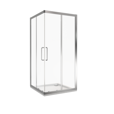 Душ.ограждение NEO CR- 80-C-CH Г-образное, стекло Прозрачное 5 мм (без поддона и автослива)