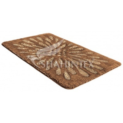 Коврик д/ванны 1 предм. SHAHINTEX PP LUX 50х80 кофе с молоком (55)