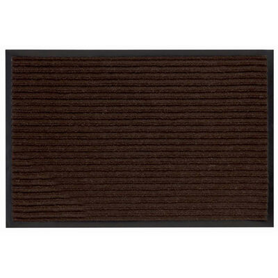 Коврик придверный влаговпитывающий с рельефом 50*80 коричн (1002)