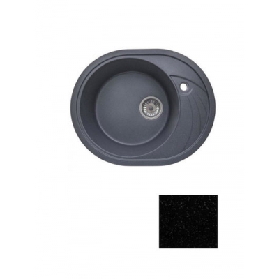 Мойка GRANICOM G-020 (570*460мм), 1 чаша+ крыло овал (антрацит)