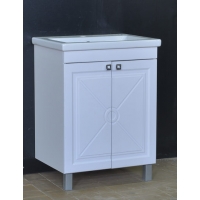 Подстолье "Клео-60" Белый софт 2 двери под умыв "Como-60" 600*780*430мм