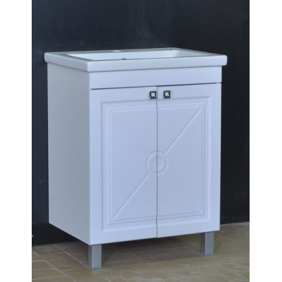 Подстолье "Клео-60" Белый софт 2 двери под умыв "Como-60" 600*780*430мм