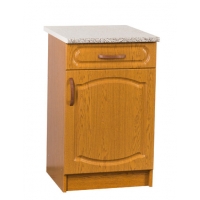 Рабочий стол 50 дуб-рустик (1ящик) фасад МДФ столешница цвет (ГРАНИТ)