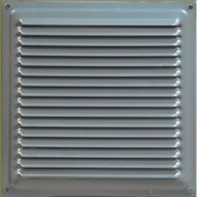 Решетка вентиляционная МЕТАЛЛ с сеткой 170х240 ВРС Серебрянная