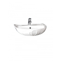 УМЫВАЛЬНИК "Лотос - 56,8" белый, с отв., без перелива пьед. Вест (г.Воротынск)