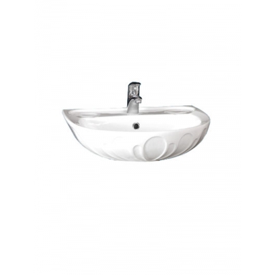 УМЫВАЛЬНИК "Лотос - 56,8" белый, с отв., без перелива пьед. Вест (г.Воротынск)