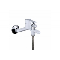 3241 Смеситель Ванна Frap шар d-35 бел/хром, кор нос