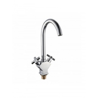 4084-2 Смеситель Кухня LEDEME 1/2 м/к Крест керам (латунная гайка)