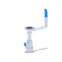 A0142 Сифон Ани 3 1/2"*40 Грот с жёстким переливом круглым