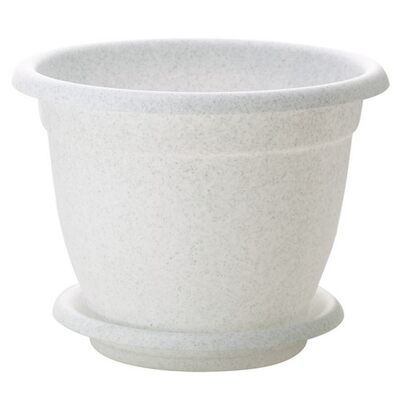 Горшок для цветов Борнео D=340 с подставкой №7 Мраморный ING 42034 МР