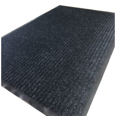 Коврик придверный влаговпитывающий с рельефом 80*120 чёрный (1006)