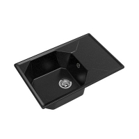 Мойка GRANFEST GF-U-740L чаша+крыло 740*500мм (черный-308)