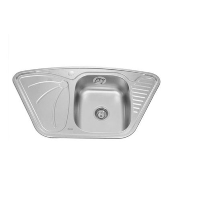 Мойка врезная угловая 95х50 т.0,8 (9550А(БЕЗ СИФОНА) Китай