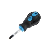 Отвертка крестовая ТУНДРА, сатин, магнит, двухкомпонентная рукоятка, PH2 х 38 мм 1858813