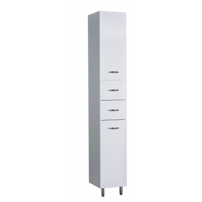 Пенал "Мальта-30" 2 двери, 2 ящика белый левый ПМ30БЛ 300х1920х338