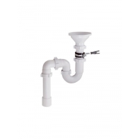 RS-41078 Сифон прямоточный ОРИО 1 1/2" х 40 с разрывом потока струи, с круг.приемн.воронкой,d113 RS-41078 Сифон прямоточный ОРИО 1 1/2" х 40 с разрывом потока струи, с круг.приемн.воронкой,d113