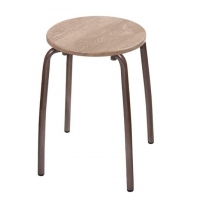 Табурет Комфорт 1 сиденье КРУГЛОЕ 4 нож МДФ ЕЛЬ УМБРА Арт ТКМ1/Е NIKA г. Ижевск*