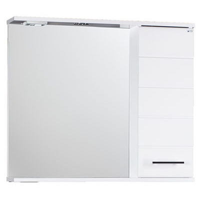 Зеркало-шкаф "Корро-70 С" с подсветкой (белый) 700х715х160