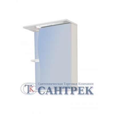 Зеркало-шкаф "Волна 500 С" правый (с подсветкой) 500*700*234