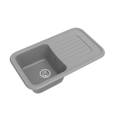 Мойка EWIGSTEIN Antik 60F 1 чаша+крыло 860*510мм (серый-металлик)