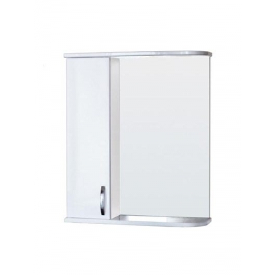 Зеркало-шкаф "Сити-60" левый (белый) 594х669х150