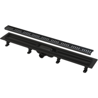 Водоотводящий желоб ALCAPLAST с решеткой из нерж. APZ10BLACK-650M ЧЕРНЫЙ (Чехия) НОВИНКА!!!
