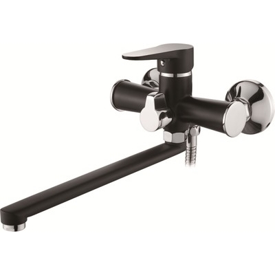 82212В Смеситель Ванна LOFFREY d-35 дл излив (чёрный)