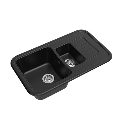 Мойка EWIGSTEIN Antik 60К 1,5 чаши 660х510 мм (черный) Мойка EWIGSTEIN Antik 60К 1,5 чаши 660х510 мм (черный)
