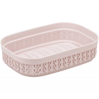 МЫЛЬНИЦА "Вязание" Чайная Роза 9,5х13,5х3,5см ("М-пластика") (М 2238)