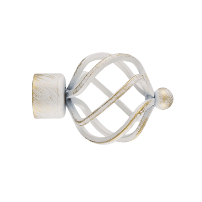 Наконечник Булава (набор 2 штуки) D16 белое золото (F014-16)